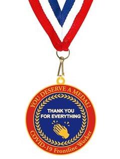 Bespoke Covid-19 Thank You Medal with Ribbon